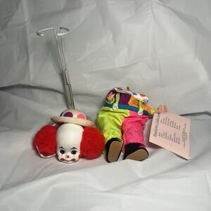 Rare Collectible Madame Alexander "Bobo The Clown" Doll #310 With Stand, Broken